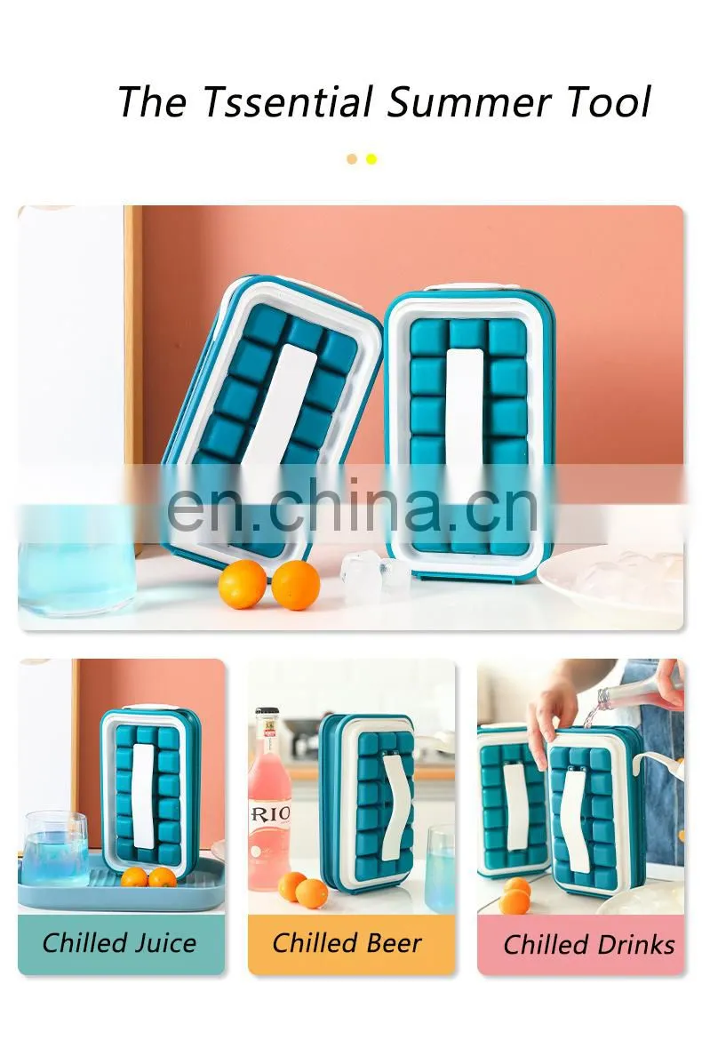 18 Grid Ice Ball Maker Kettle Kitchen Bar Accessories Gadgets Creative Ice Cube Mold 2 In 1 Multi-function Water bottle