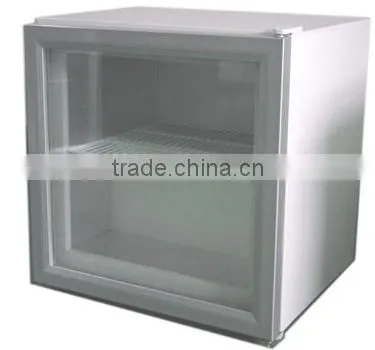 70L counter top freezer mini freezer glass door
