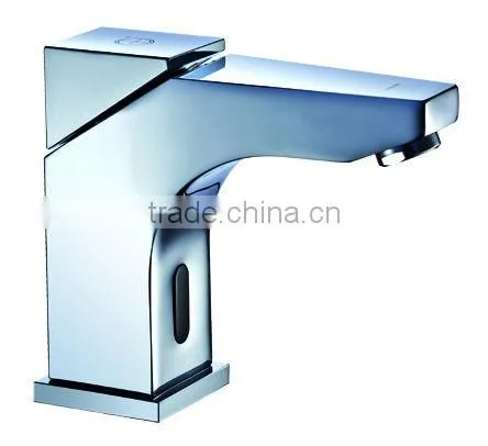 Nicor C-03A Two Functions Brass Deck Mounted Polished Chrome Bathroom Tall Automatic Sensor Faucet