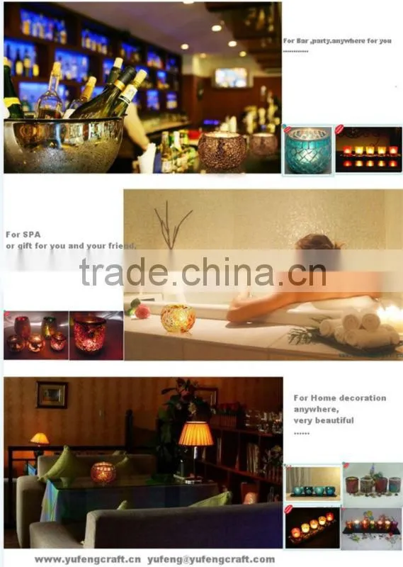 2014 new mosaic lamp candle shade for home decoration&wedding