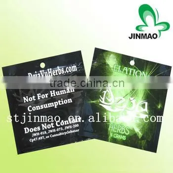 Aluminum foil back sealed small plastic bags for drugs