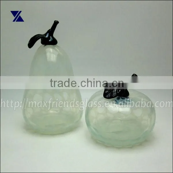 hand made art glass reed diffuser apple glass