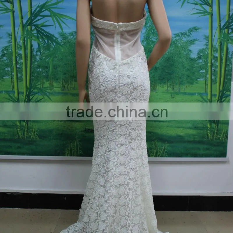 luxury lace bridal dress/wedding dress made in China