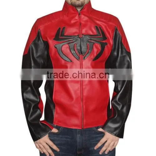 spider man leather jacket