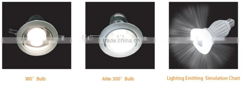 China supplier UL(E343952) 9w G24 360 degree system cooled led bulb