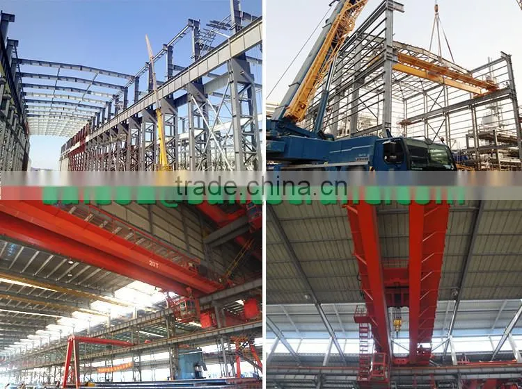 Iron steel casting double girder overhead crane for sale