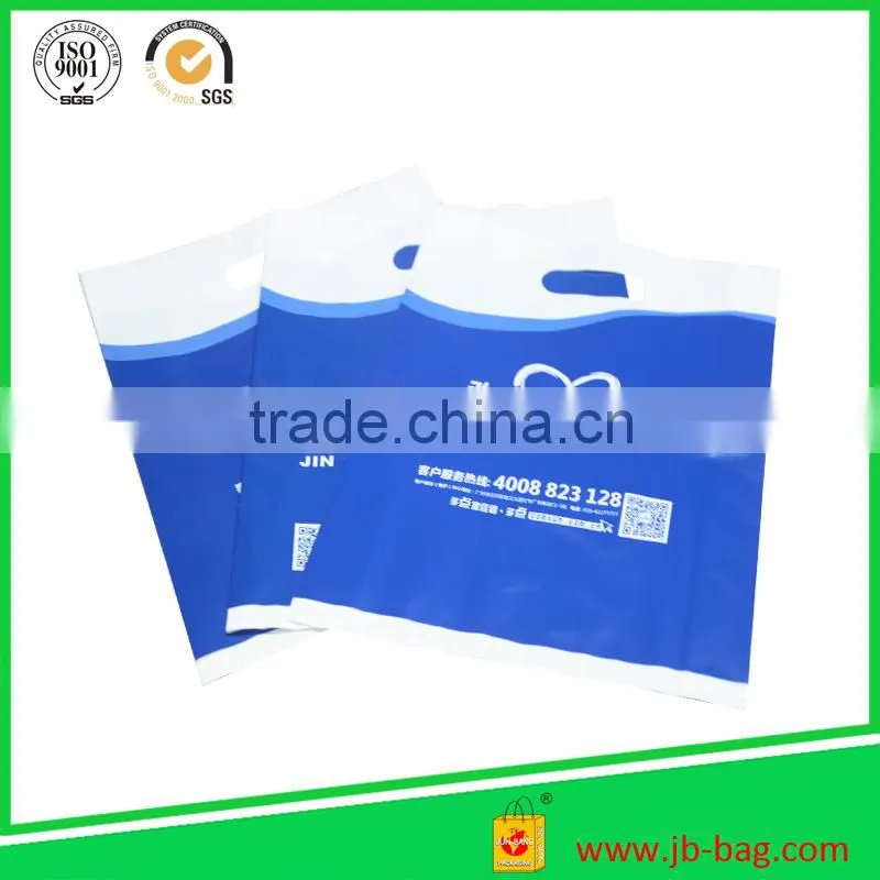 Matt HDPE Printed Plastic Shopping Bag Plastic Bag Logo Customized