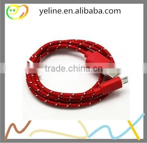 Braid V8 data cable for huawei 7i/mate8/p9
