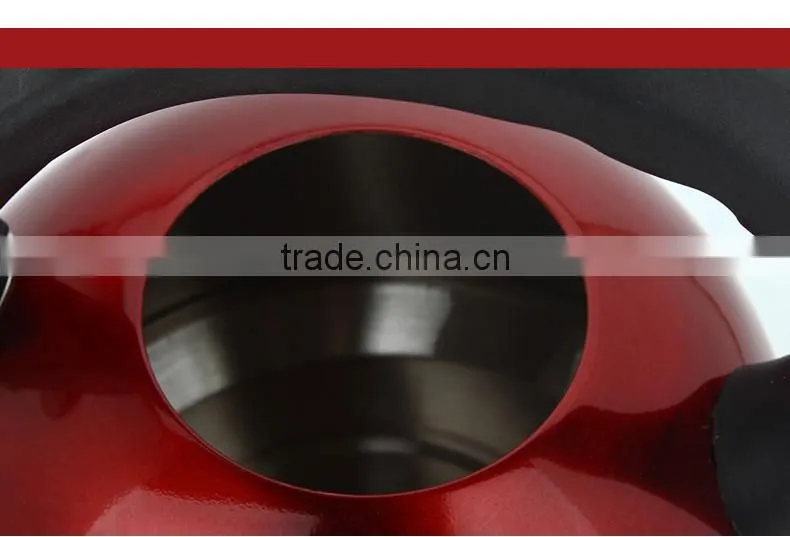 Red color korean stainless steel water pot / tea kettle