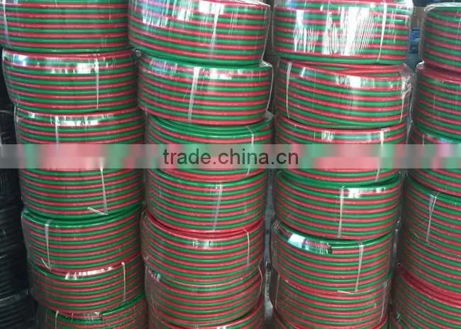 Flexible 3/16'' R grade Rubber Twin Line Welding Hose for Gas soldering