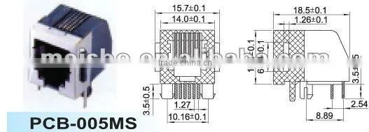 Multipurpose rj45 male connector
