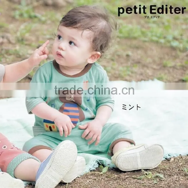 Cute Modeling Cartoon Animal Casual Wearing Baby Kids Jumpsuit 2016 Summer Cotton Rompers
