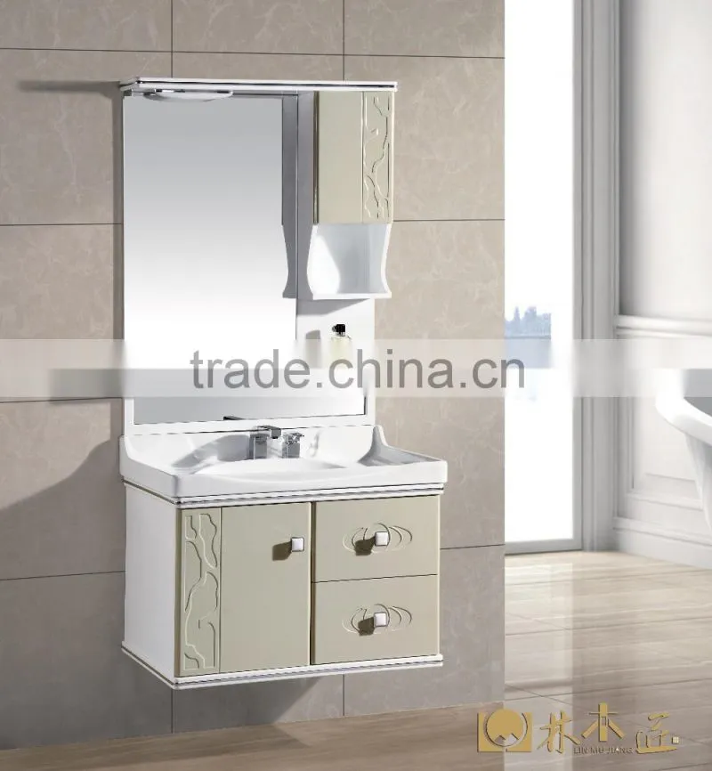 PVC Bathroom Cabinet with LED bulbs (EAST-25125)