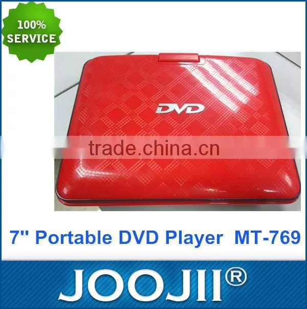 High Quality 7''Portable EVD DVD Player Price with TV/FM Function