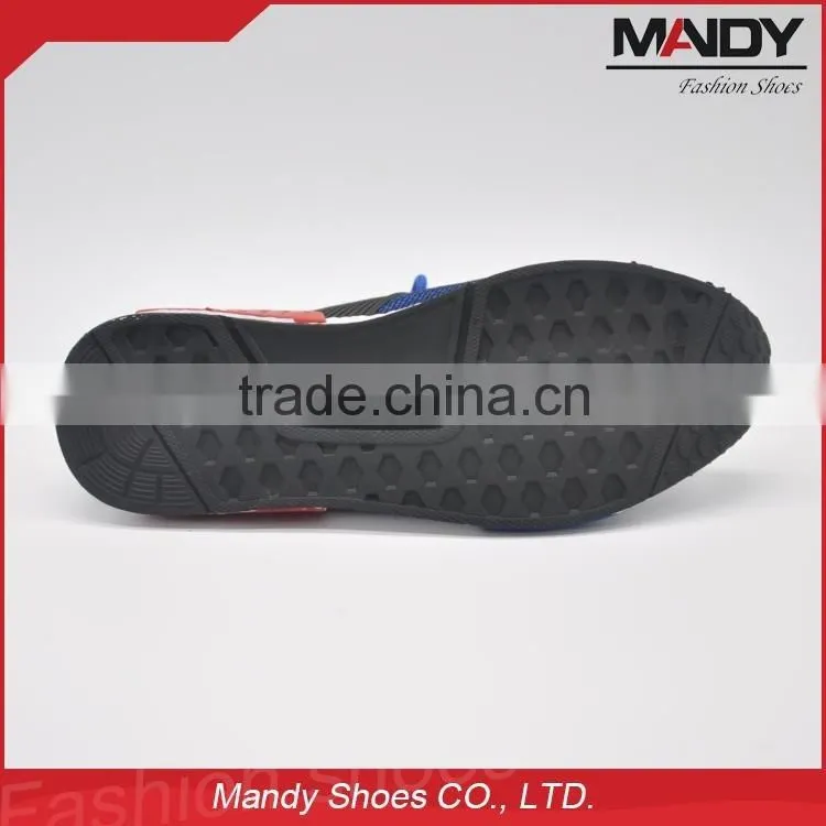2016 Guangzhou hot selling flyknit upper mens running shoes wholesale