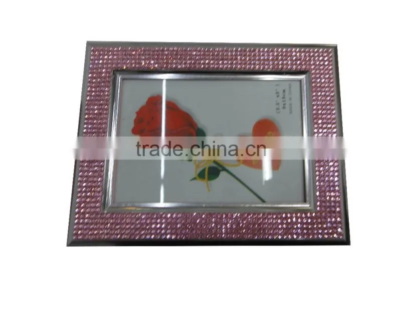 Square Rhinestone Photo Frame custom logo