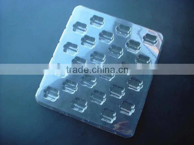 disposable blister PET clear plastic tray
