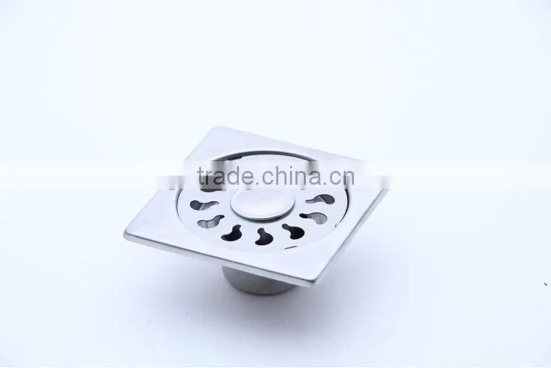 Multi-fonction Square stainless steel floor drain