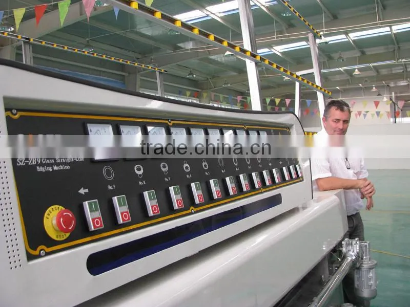 CNC grinding and polishing machine/glass straight-line polishing machine with 9 motors
