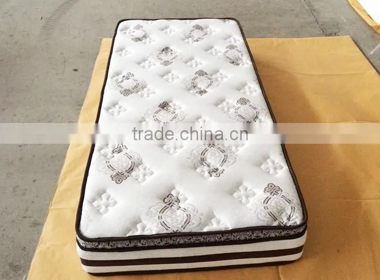 5 star hotel bed room furniture memory foam pillow top pocket coil spring mattress