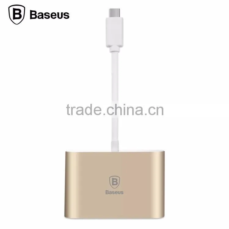 Fashion Baseus 2A 155mm Type-C Aluminum Alloy USB Data Cable To VGA HUB Adapter For TV Game Box Compute TB-0402