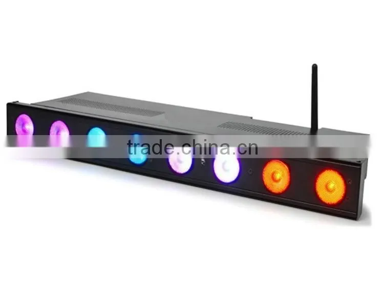 Wi-Bar 8x 3W Tri-color LED Par 64 Stage Lighting Projector for Bar Wedding Disco effect light led