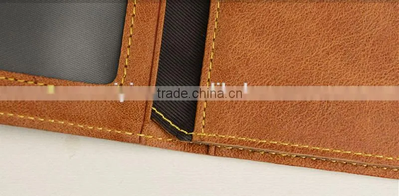 Factory hot sell fashion cow hide leather driving license wallet