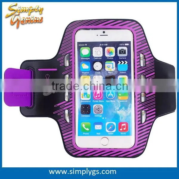 (Wholesale) LED Sport Armband for iPhone 6, led armband for Samsung Galaxy S3/S4, led armband for running