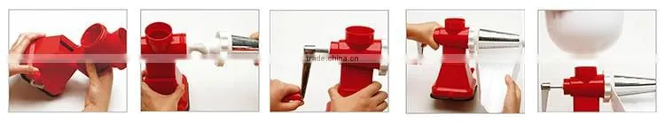 ABS+S/S+PP 41*20*35 Best selling products small tomato paste making machine/manual juicer/tomato slow juicer