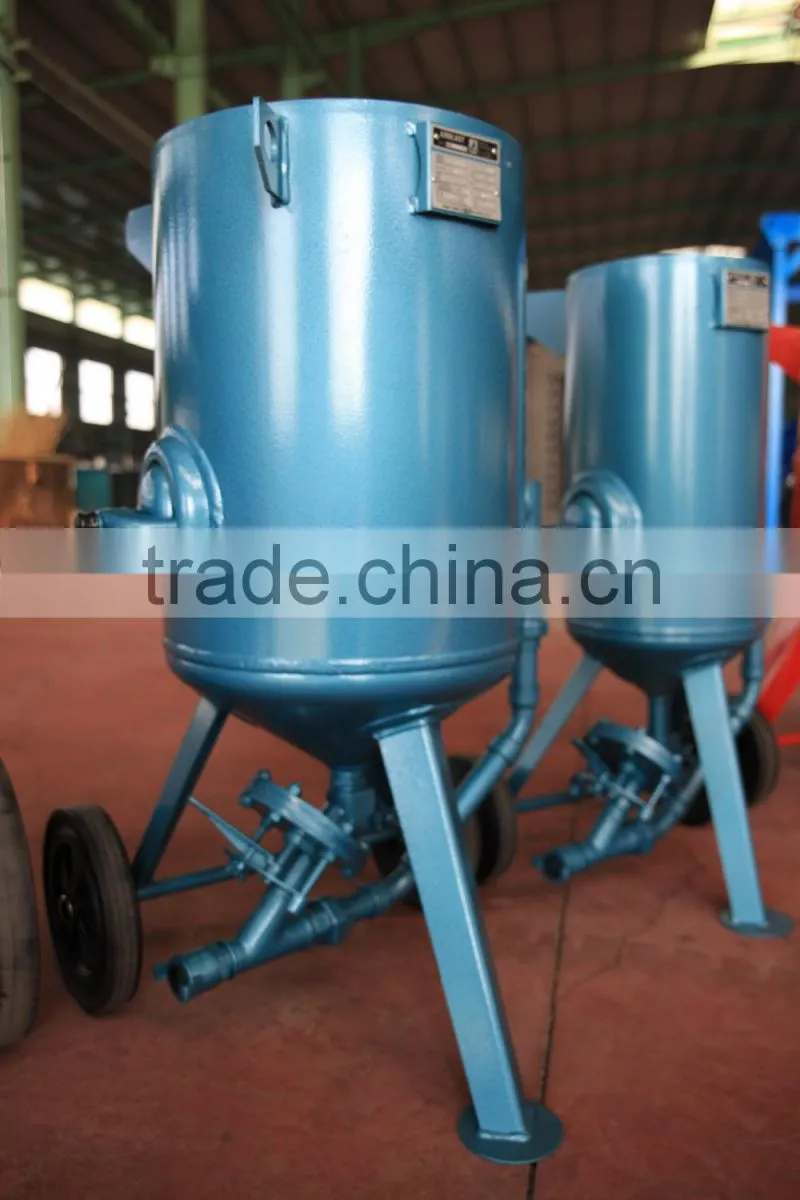 Dustless blaster machine sand pot