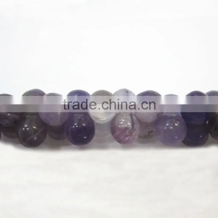 100% Natura Amthyst Pumpkin Shape Beads Loose Gemstone Real Amthyst Round Beads