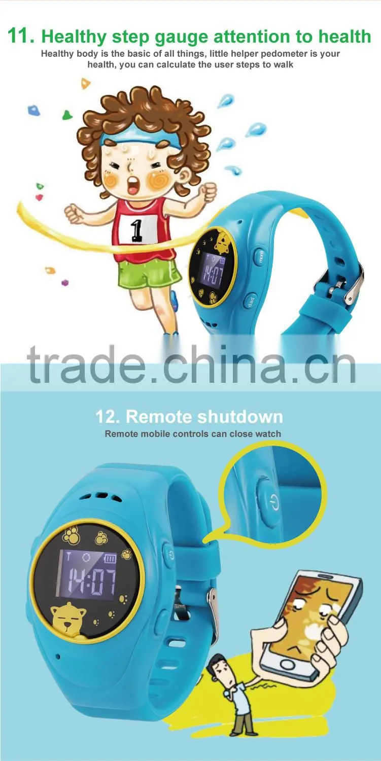 Children Smart Bracelet SOS Call Location Finder Locator Tracker GPS Monitor Watch