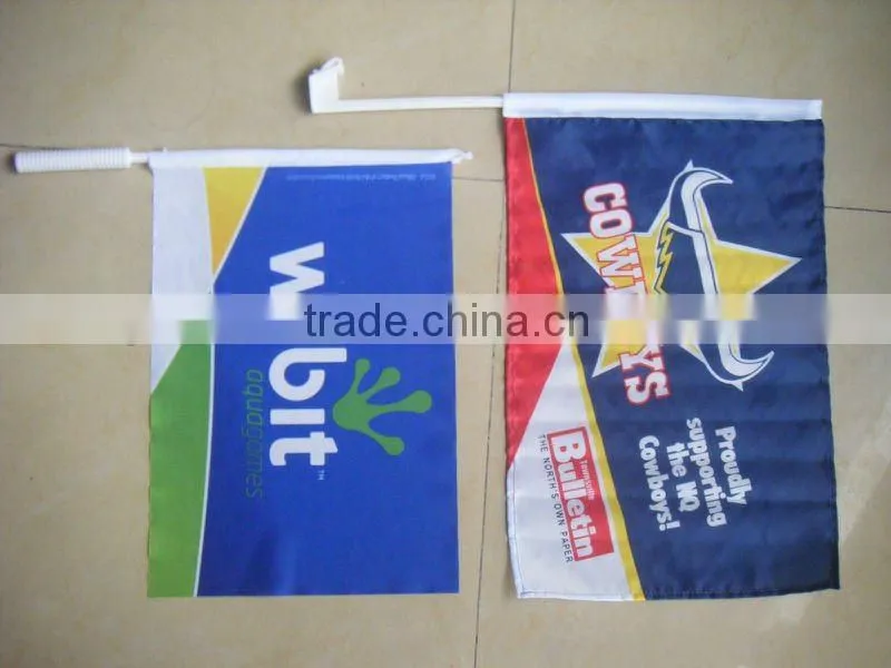 Cheap promotional car flag and Advertising flag with customerized printing