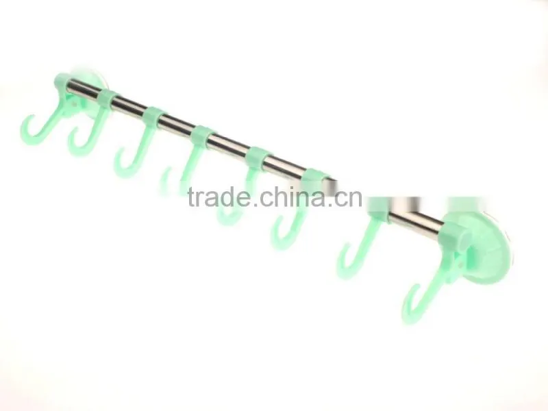 Bathroom sucker plastic towel shelf/Towel hook/Hinger/Sucker towel rack