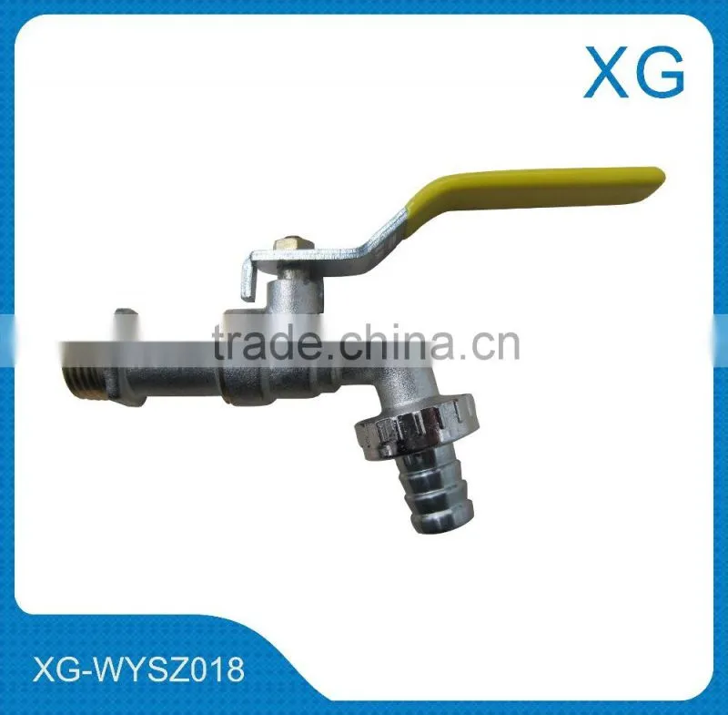 Brass lockable water faucet/Brass outdoor water bibcock/brass ball water tap/garden lock water faucet/Copper lock water faucet
