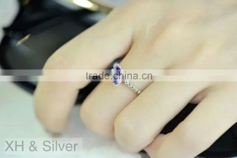Elegant 925 silver sterling jewelry for women engagement ring