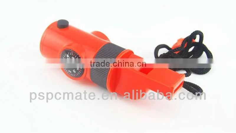 Best Survival Whistle with Led Light & Mini Compass