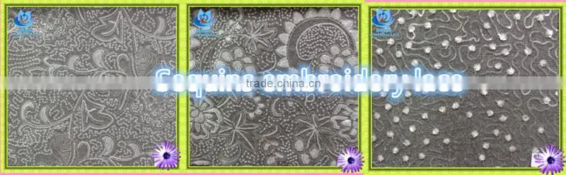 sequins embroidery fabric 022#