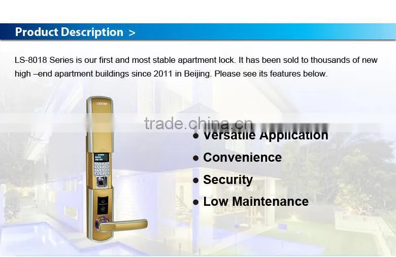 LSD8018 high quality fingerprint card key lock