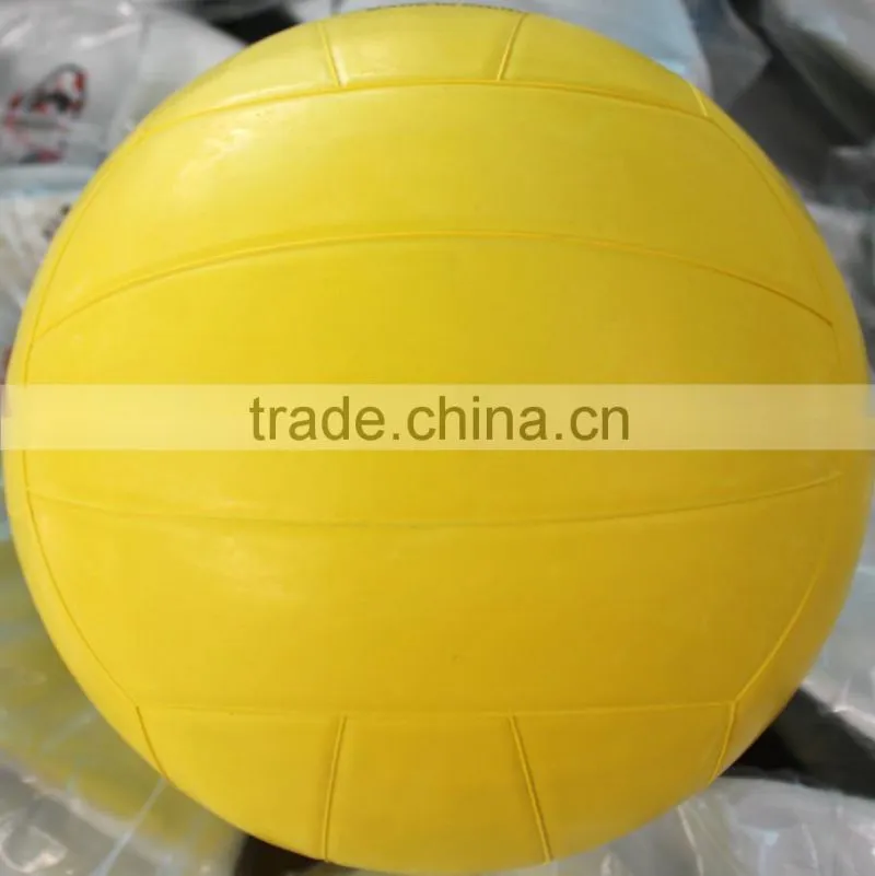 Rubber material yellow cheap price volleyball ball
