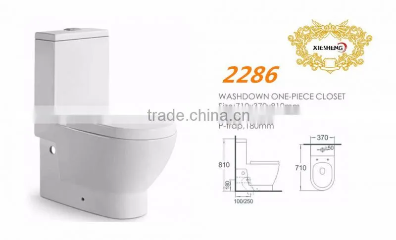 WC bathroom ceramic one piece toilet washdown toilet blow supplier