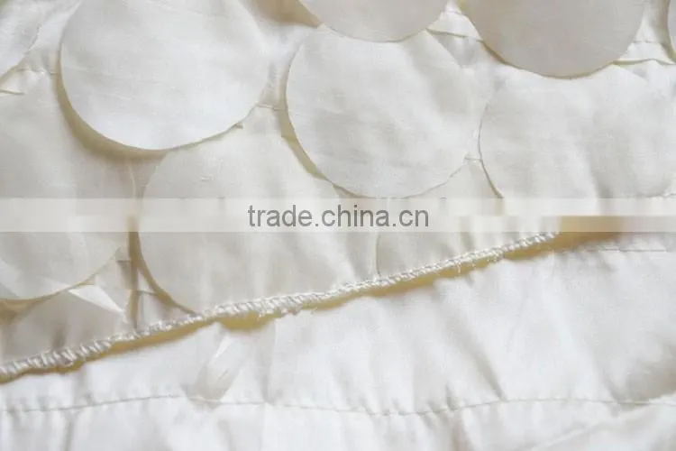 New style petal taffeta and burlap table runner