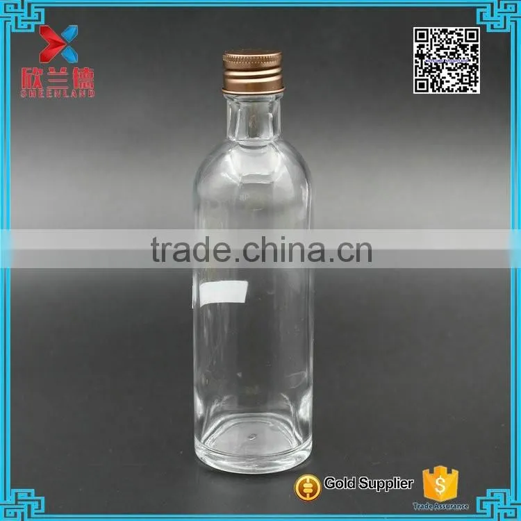 Mini 200ml glass wine bottles vodka glass bottles portable glass liquor bottles.
