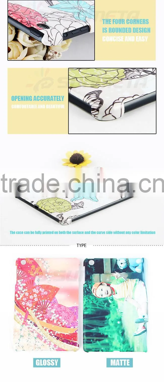 Sunmeta glossy custom glossy blank sublimation phone cases