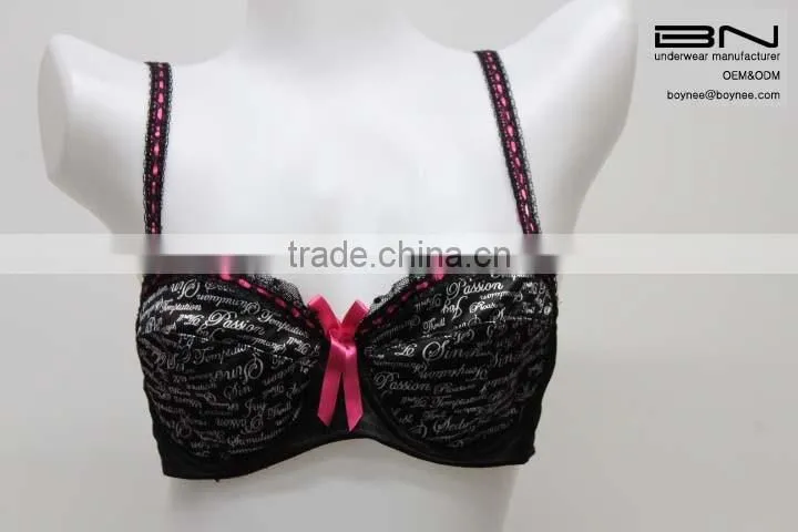 Custom women bra set ladies lingerie bra free size bra