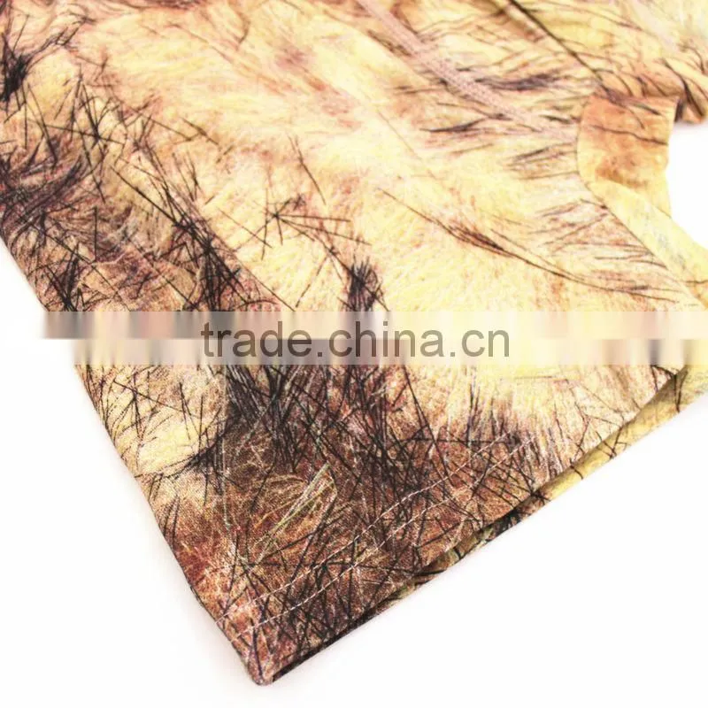 Custom digital print boxer shorts with logo in waistband mens underwear