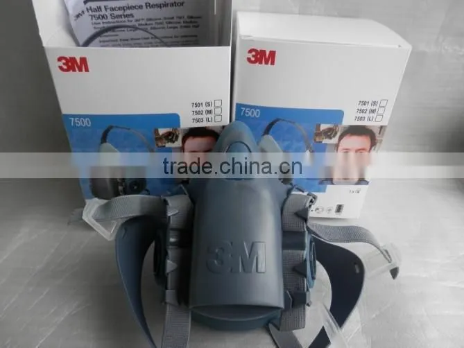 3M 7502 half face mask 3M chemical gas mask 3M Silicon mask gas mask