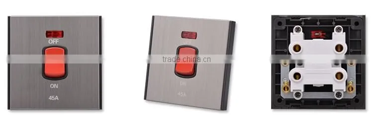 V0 fireproof PA with CE 45A air condition wall switch