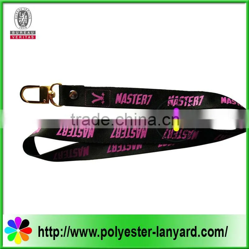 Customized fine woven lanyard