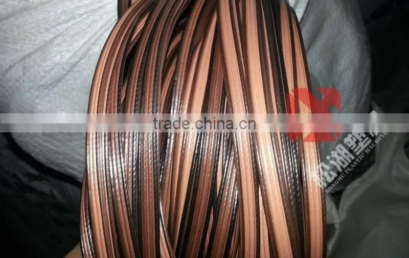 PP/PE/PVC Imitation Plastic Rattan Extrusion Line For Furniture